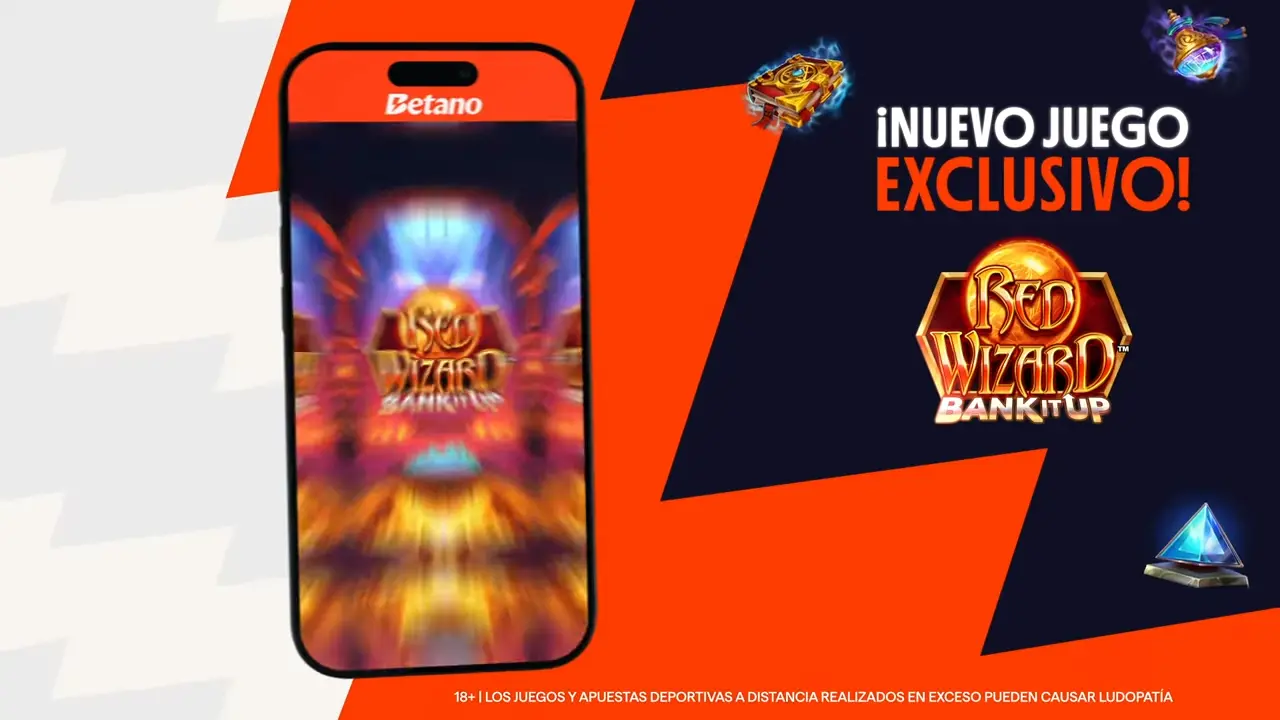 Betano Casino Online Perú - Juego Exclusivo Red Wizard Bank It Up con Multiplicadores