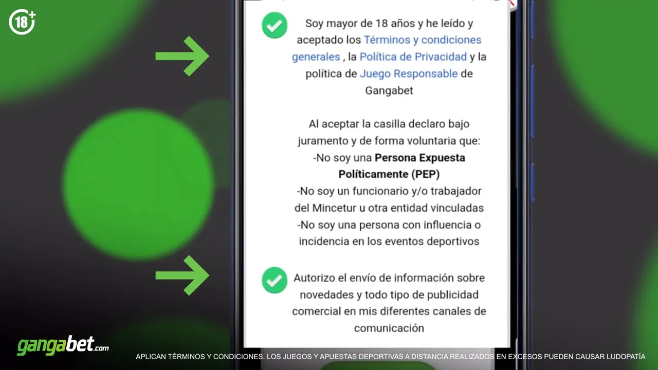 Gangabet Términos y Condiciones Perú - Política de Juego Responsable para Bonos Sin Depósito