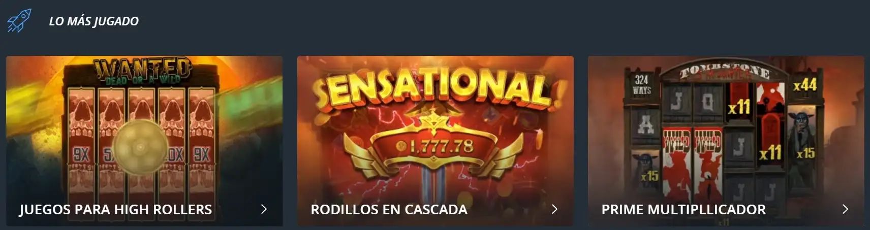 Compra de bonos en Jet Casino
