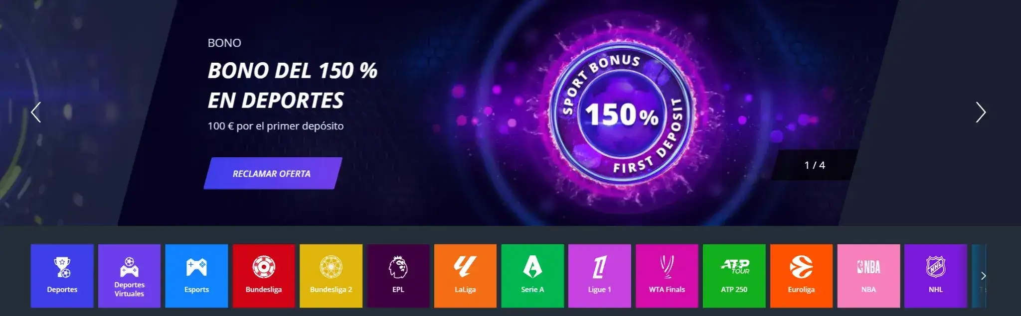 Lobby de juegos Jet Casino