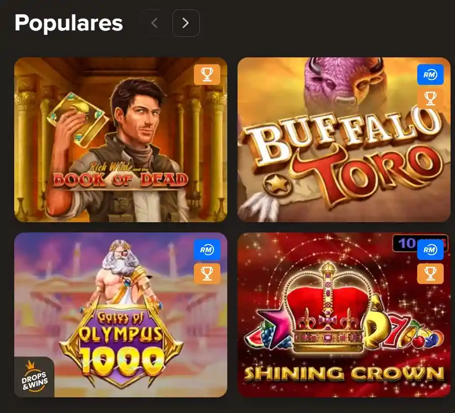 Slots populares en Solbet Casino